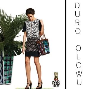 ✔️Dura Olowu Shift Zebra Print & Brown Dress